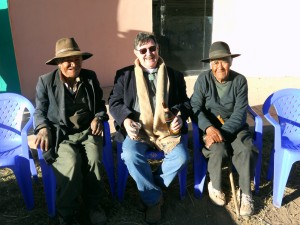 Bolton with friends in Chinayo, Peru